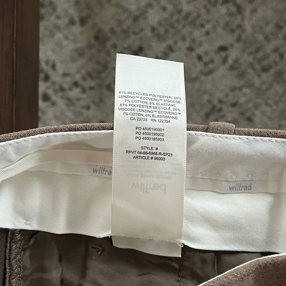 Aritzia The Effortless Pant™ - (Re)ssential Elegant Tan Wide Leg Trousers Sz 0 - Picture 17 of 17